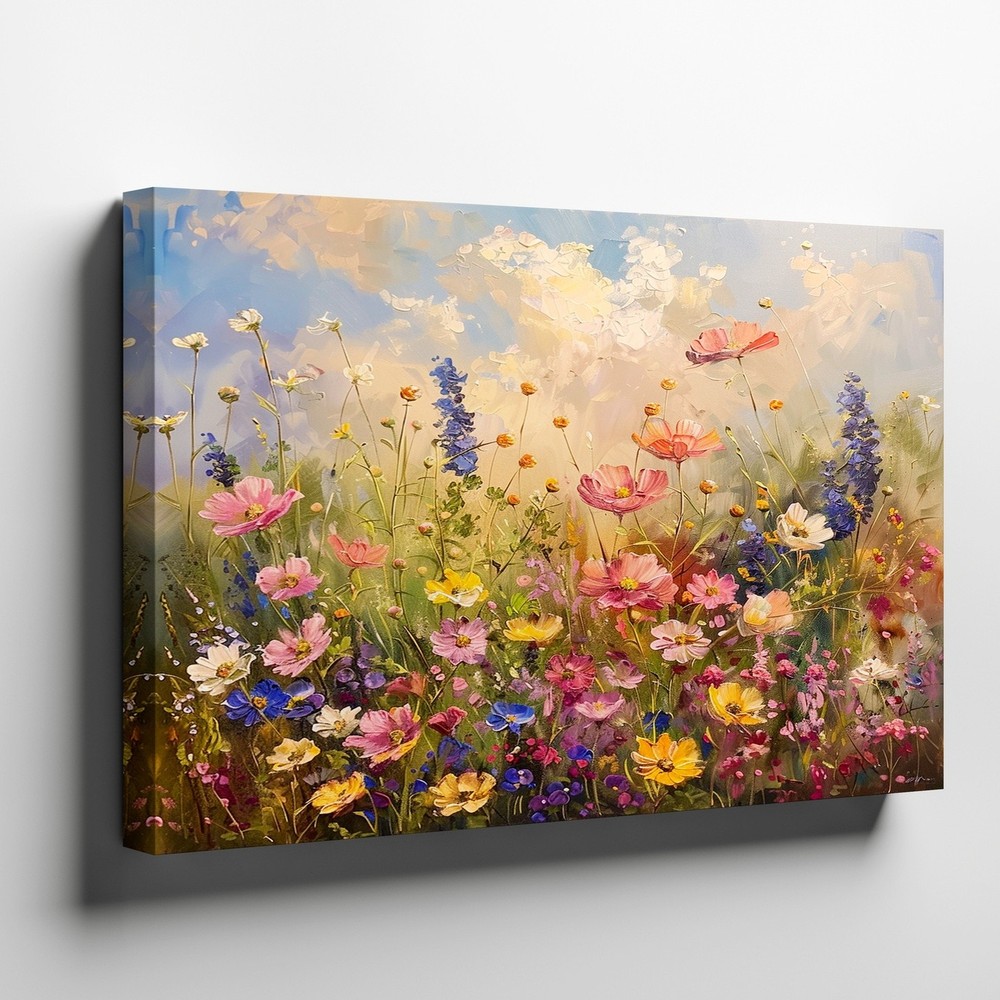 Vibrant Wildflowers Bouquet Floral Meadow Nature Accent Gallery Wall Art Print