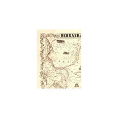Historic State Map – Nebraska Kansas – Colton 1855 – Vintage Wall Art