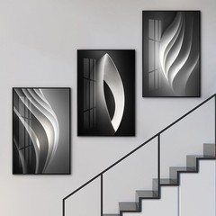 Large Frame Modern Abstarct Wall Art for Living Room, Minimalist Bright Style…