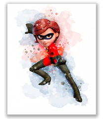 BigWig Prints Incredibles 2 Wall Decor Set of 6 (8 x10 inches) Watercolor FS!