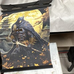 Batman Wall Hanging Poster Black/Gold Paper Vertical 24 in Hanging DC