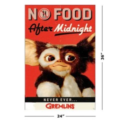 Gremlins – Movie Poster (Gizmo – No Food After Midnight – Never Ever) (24 x 36″)