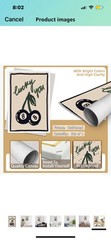 Eight Ball Cherry “Lucky You” 12×18 Inch Canvas Poster New 🎱