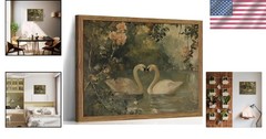 Vintage Swan Print – Farmhouse Cottagecore Decor