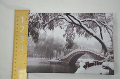 Winter Scene LED Battery Light Up Lighted Canvas Picture Wall Tabletop Frame Art