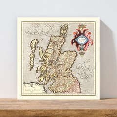 Old Map of Scotland 1623 – Vintage Scotland Art Wall Decor