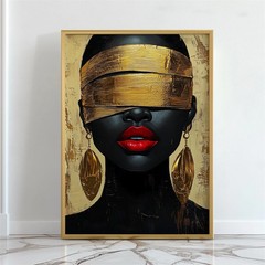 Fashion Portrait Poster Black Woman Canvas Painting Wall Art Posters & Prints