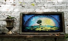 1888 Flat Earth Poster – Aristotle’s Glass Ceiling – Firmament Dome Tree of Life
