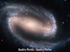 Barred Spiral Galaxy 8.5×11″ Photo Print NGC 1300 Astronomy Art Hubble Telescope