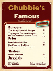 Boy Meets World Chubbies Menu Style Wall Collage Poster Print