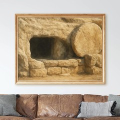 The Empty Tomb Jesus Christ Christian Bible Wall Art Poster Print
