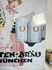 Spaten Bräu München Ludwig Hohlwein 1933 German Advertising Some Damage 16×23”