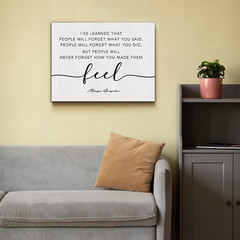 Inspirational Canvas Wall Art Motivational Quote I’Ve Learned That People Will N