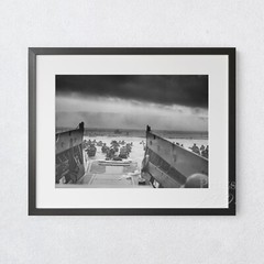 Into The Jaws Of Death D-Day Normandy Premium Art Print