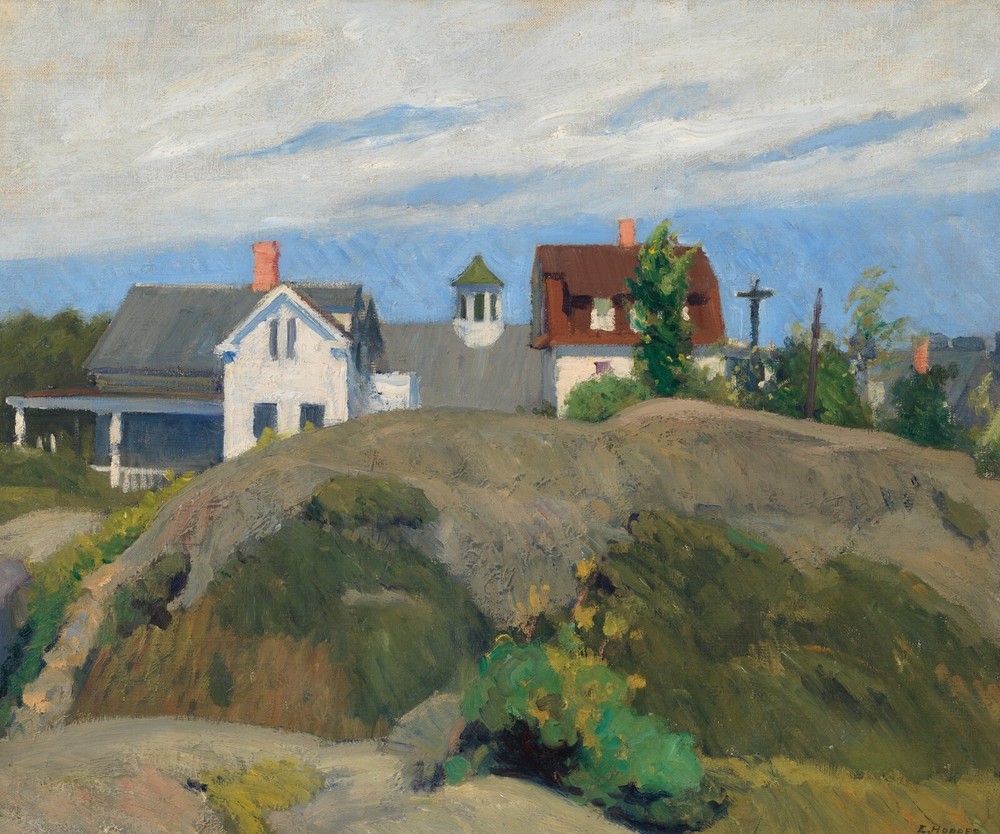 Edward Hopper : Rocks and Houses, Ogunquit : 1914 : 13 x 19 Archival Art Print
