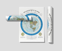 Flat Earth Map Alexander Gleason – 1892 New Standard Map of the World Gleason’s