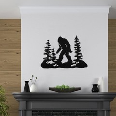 Durable Bigfoot Decor – 15.75″ x 11.02″ Indoor/Outdoor Wall Art for Men & Women