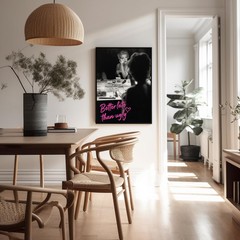 Marilyn Print – Better Late Than Ugly Poster – Altered Art – Gift for Men & -…
