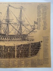 Ship Poster Nautical Ocean Sailboat Print Old Sailing Boat Design