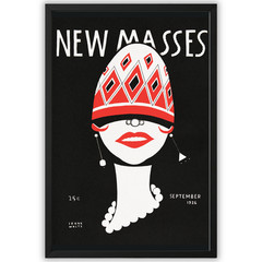 Art Deco Vintage Poster Framed 11×17 1920s Magazine Cover Style Wall Art Gift