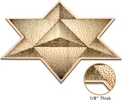 12in Sacred Geometry Wall Art Merkabah Spiritual Desktop Decor Meditation