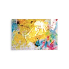 Beautiful Abstract Color Girl with Present by Ellizzy®Art – Photo Paper Poster