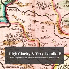 Old Map of Poland 1665 – Vintage Poland Art Wall Decor