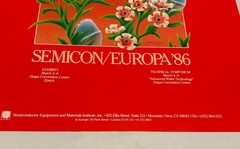 SEMICON SEMI Semiconductor 1986 Switzerland Technology Tech Computers Ad Poster