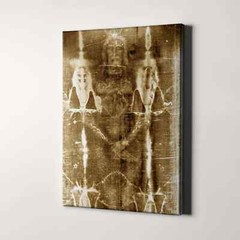 Shroud of Turin – Face & Body of Jesus Christian Bible God Canvas Print Wall Art