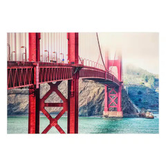 Golden Unframed Color Architecture Photography Wall Art 32 In. X 47 In.