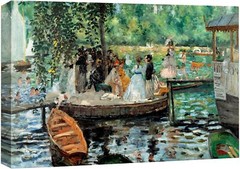 wall26 – La Grenouillere by Pierre Auguste Renoir Canvas Print