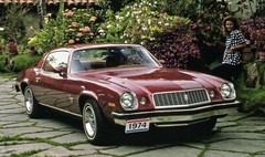 1974 Camaro Type LT maroon – Poster 20×30