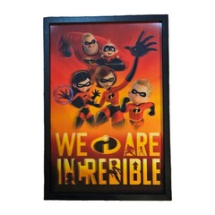 Disney Pixar The Incredibles 3D Lenticular Framed Wall Art “We Are Incredible»