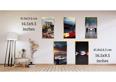 Vintage F1 Marlboro Racing Poster Set of 5 – Wall Art Prints – Retro Home Decor