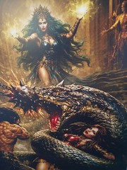 BARBARIAN POSTER FANTASY ART 12X18 MATE CARDSTOCK 130 lb NEW CONAN TARZAN 17A