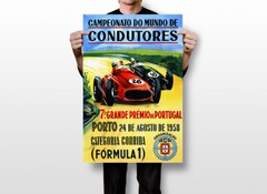 1958 Formula 1 Portugal Porto Art Wall Indoor Room Outdoor Poster – POSTER 20×30