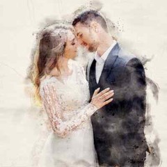Custom Portrait CUSTOM CANVAS Watercolor Portrait Persnelized Portrait