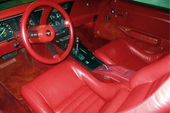 C3 Corvette interior in red | 24×36 inch POSTER | 1967-1982