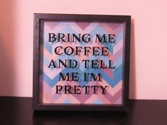 Coffee Themed Framed Picture