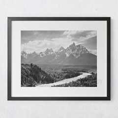 Ansel Adams The Tetons and the Snake River, Grand Teton National Park Art Print