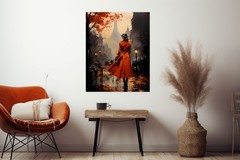 16×20 City Street Cityscape Canvas Print Wall Art