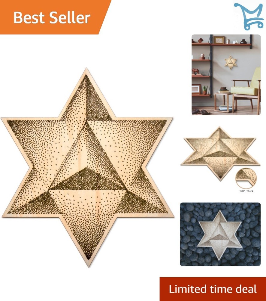 12in Sacred Geometry Wall Art Merkabah Spiritual Desktop Decor Meditation