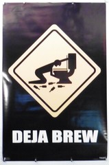 Deja Brew Humor Poster 23″ X 30.25″ vintage NOS (b637)