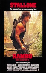 Rambo: 1st Blood Part II (1985) Sylvester Stallone movie poster reprint 18×12