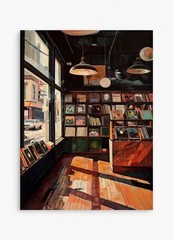 Retro Record Store Poster Unframed Vinyl Music Wall Art Print