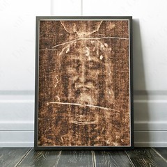 Shroud of Turin – Face of Jesus Christ Bible God Christian Wall Art Poster Print