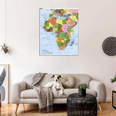 64202 Africa Map Wall Decor Print Poster