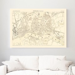 Old Map of Hamburg 1884 – Vintage Germany Art Wall Decor Pri