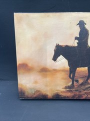 Cowboy Canvas Picture 15.5” X 11.5”