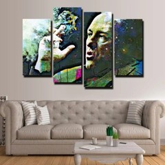 The Sopranos Tony Soprano James Gandolfini 4 Piece Panel Canvas Wall Art Decor